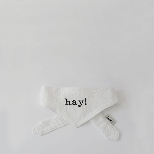 [4/17 순차 배송] 시어서커 네이밍 스카프 (White)