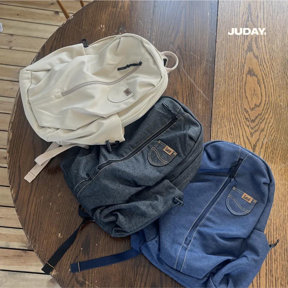 Lee 데일리 백팩 베이지 블랙데님 블루데님
