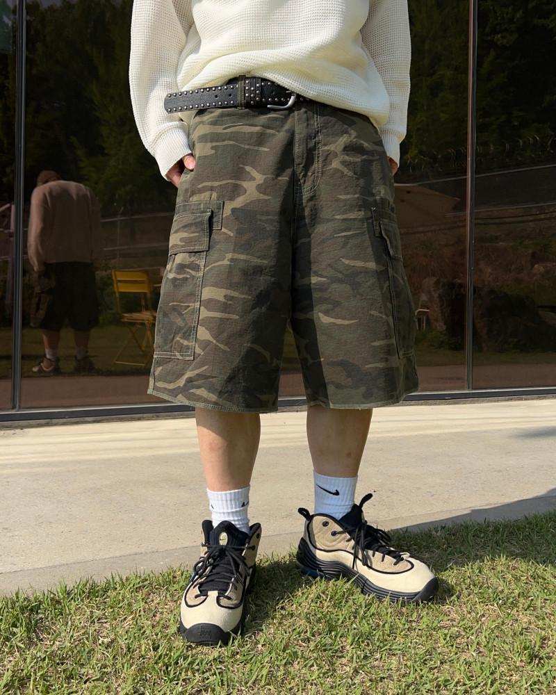 립 카모 하프팬츠 -2color