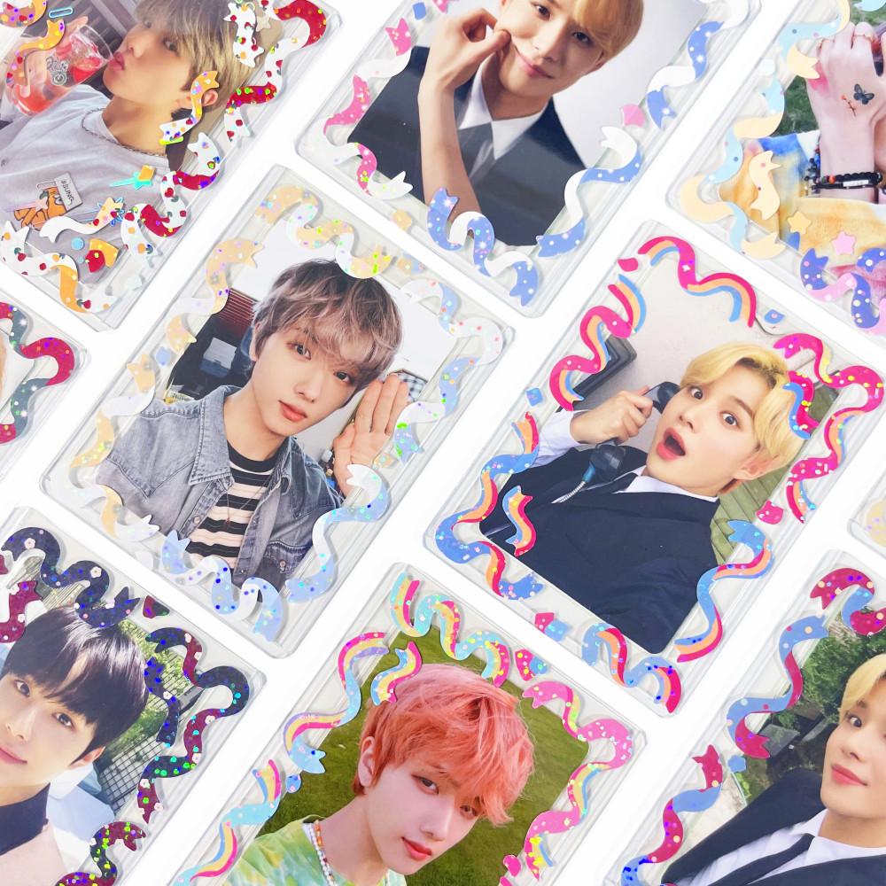 미니 리본 컨페티 스티커 파스텔 폴꾸 다이어리 바인더 꾸미기 폴라로이드 포카 다꾸 탑꾸