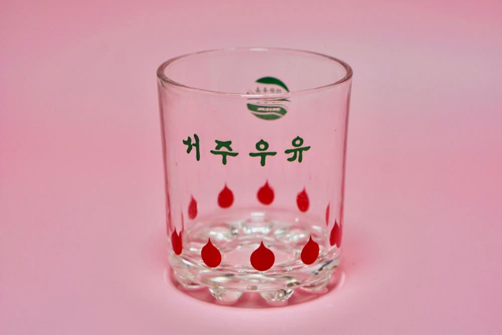 서주우유 물방울 레트로컵 빈티지컵 우유잔 홈카페 소품 근대사