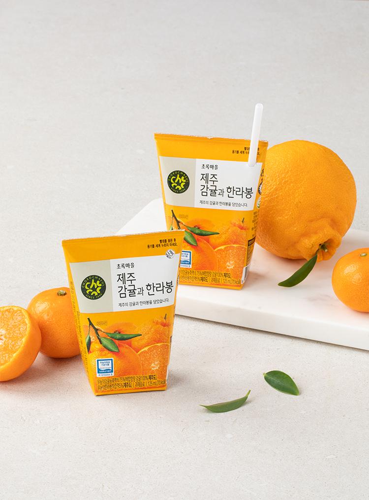[초록마을] 제주 감귤과 한라봉(125mLx40팩)