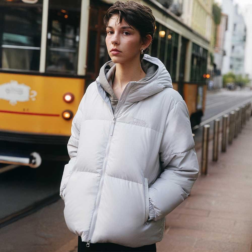 N254WDW871 여성 에이라 후디 구스다운 점퍼 L/GREY