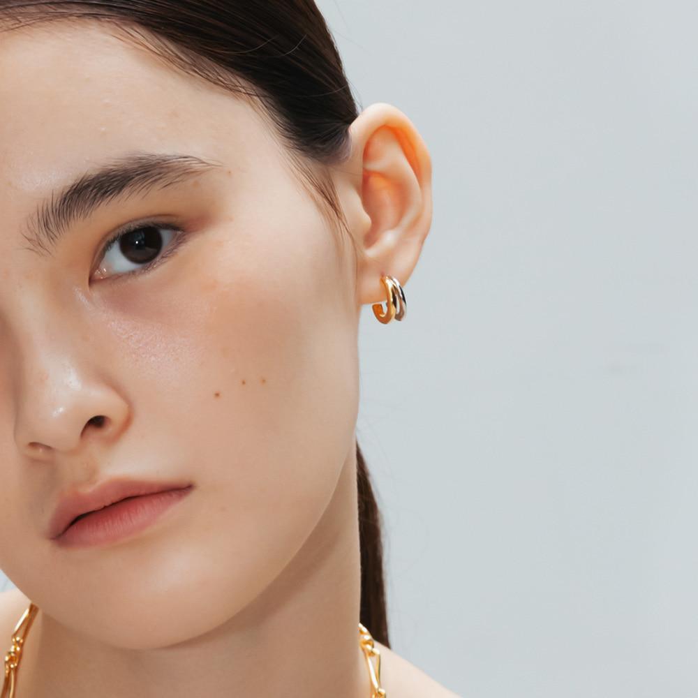 Two-tone Ring Earrings_VH2379EA004B