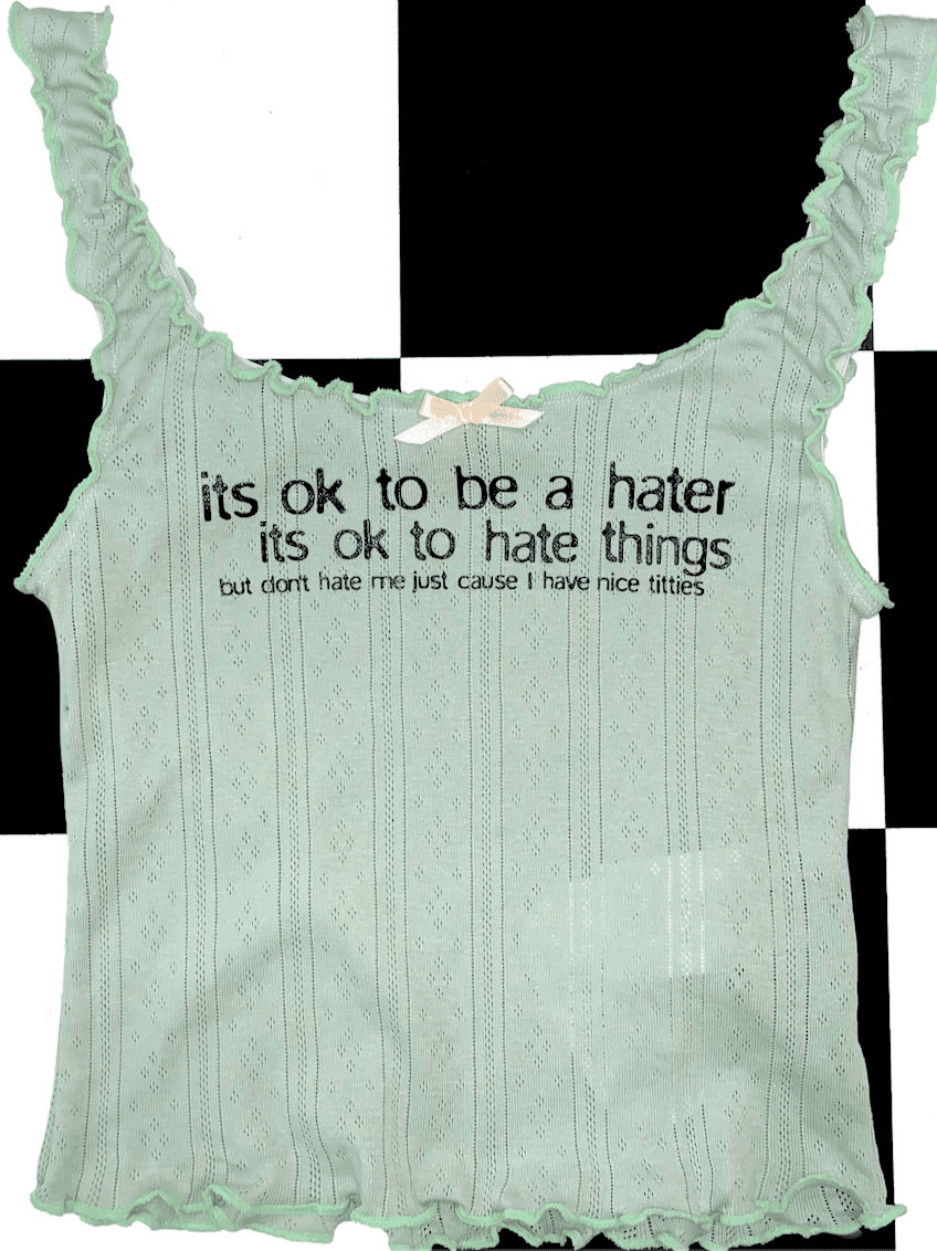 ITS OK TO BE A HATER POINTELLE TOP