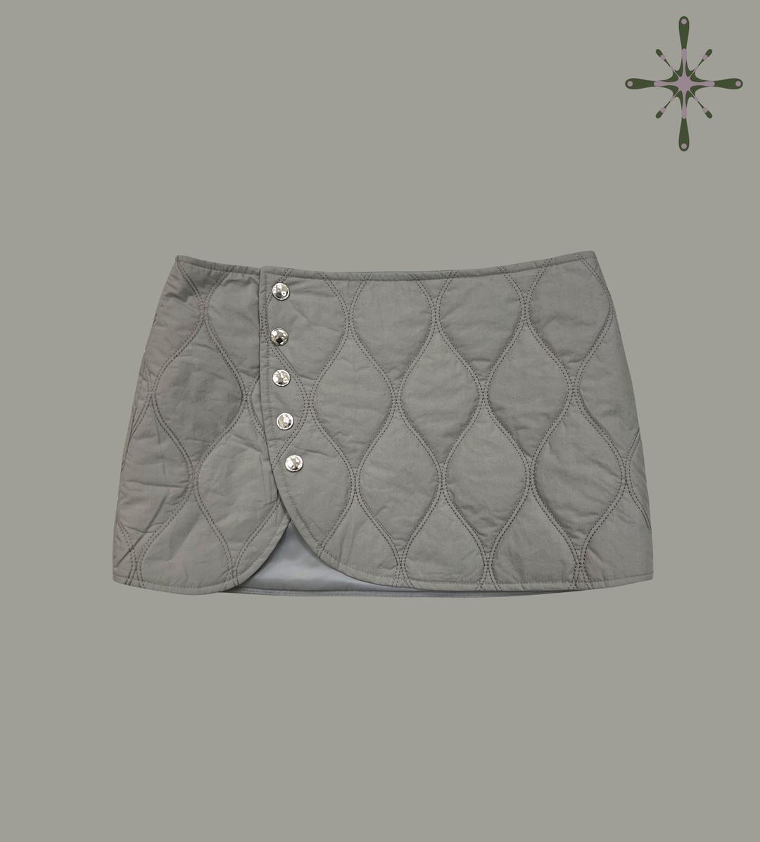 padded skirt - sand