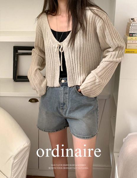[ordinaire] 스터닝 빈티지 숏데님 (XS-L) (빈티지워싱데님, 장마바지 추천)