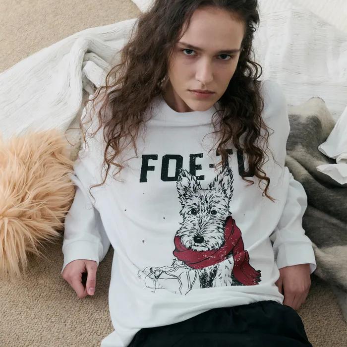 [4th] Gifted pup overfit tee - ivory