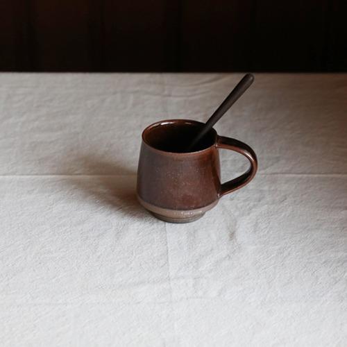 [노승철도예] 갈색굽머그