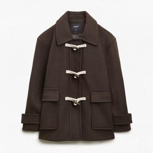 미쏘 여성용 스탠카라 하프 더플 코트 - 코트 | 쿠팡