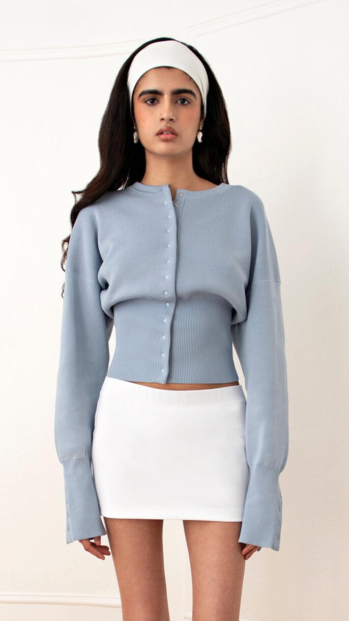 The Weekend Knit Cardigan - XS / Parisian Blue