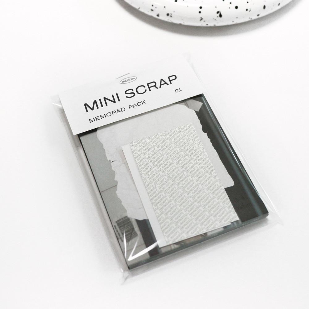 [데일리쿰] scrap memopad pack 스크랩 메모패드 팩 (2종)