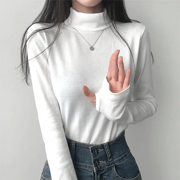 🚚당일출고🚚[1+1할인/목조임X] 요즘 필수템 워머 폴라티셔츠