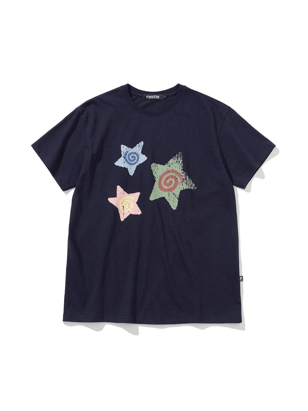 Spin Star Tee Navy