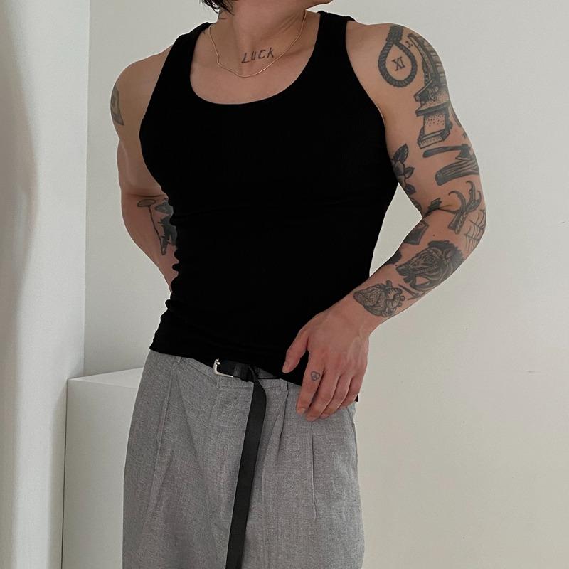 PREMIUM MUSCLE FIT GOLGI SLEEVELESS (6COLOR)