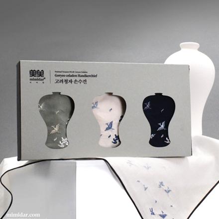 고려청자 손수건 3종세트
