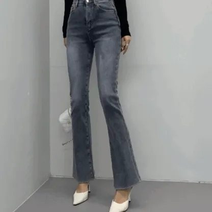 허리 안밴딩 롱다리 스판좋은 융기모 부츠컷 데님 팬츠