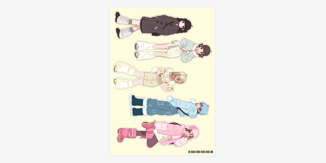 트랜디걸쥬 스티커