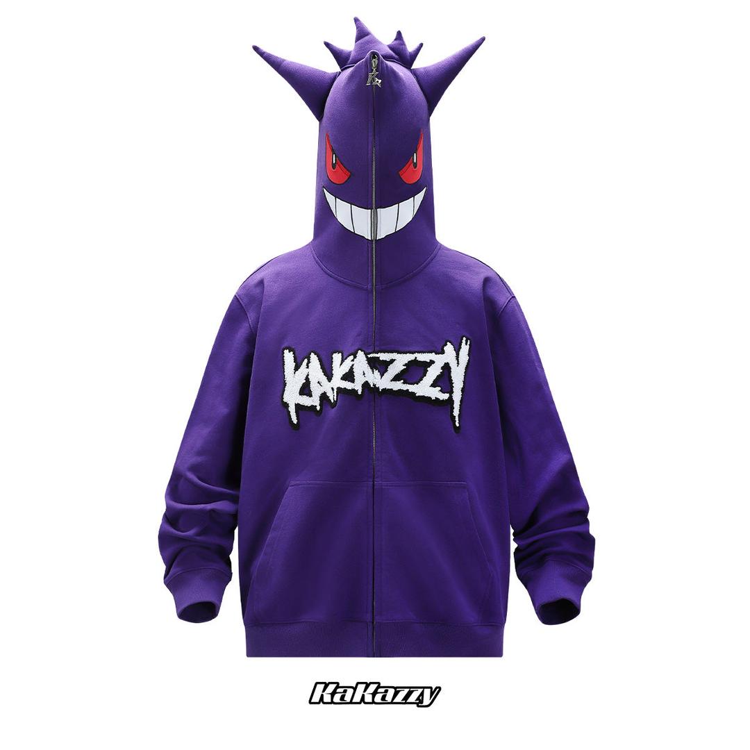 Kakazzy Full Zip Hoodie Purple