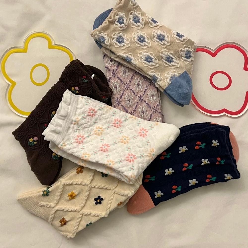 [단품] 스프링 플라워 양말2(6type)