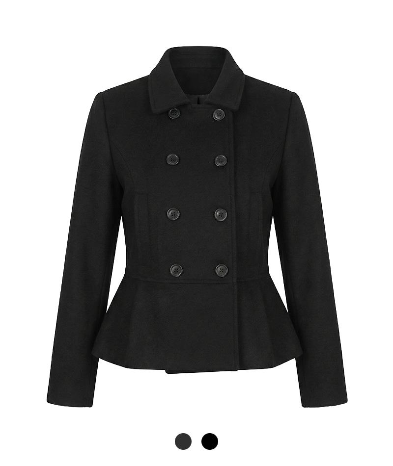 루나 페플럼 더블 코트