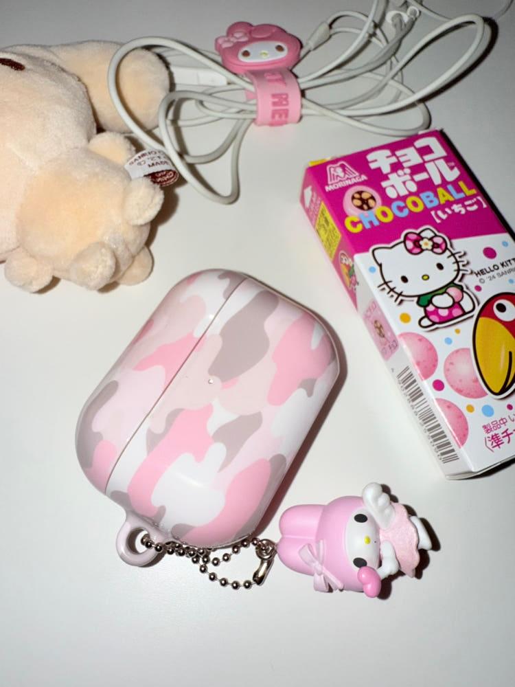 brown pink camo hard airpod1/2 case