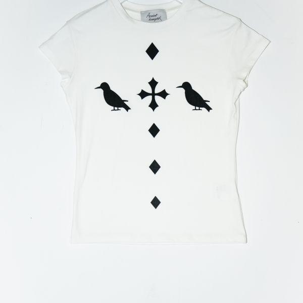 ARTIST RAVEN GRAPHIC T-SHIRT (WHITE)