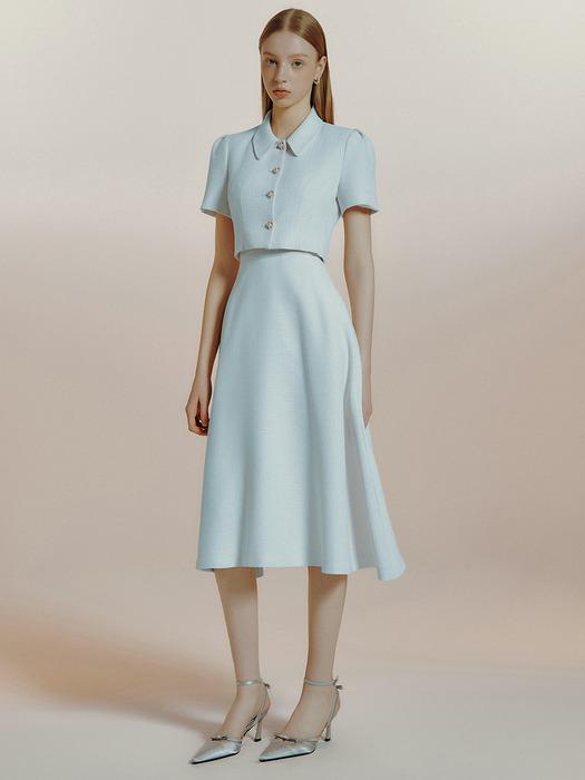 Russu tweed midi skirt(4colors)