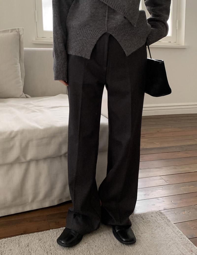 가내스라 로잉 기모 부츠컷 슬랙스(3color/S-L)