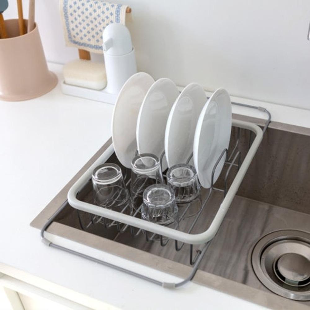 길이조절 물빠짐 건조대