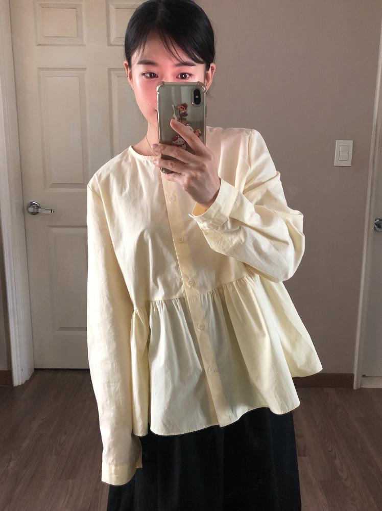 플레어 블라우스 (3colors)