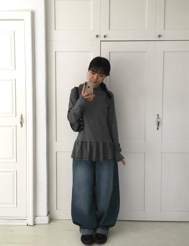 타르트 단가라 프릴 후드 (3color)