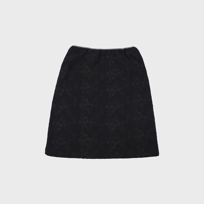 Uki Midi Skirt Black Gypsophila
