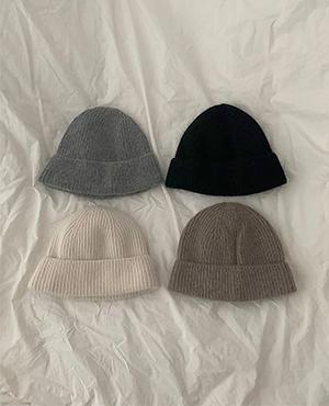 angora wool short beanie (4color)