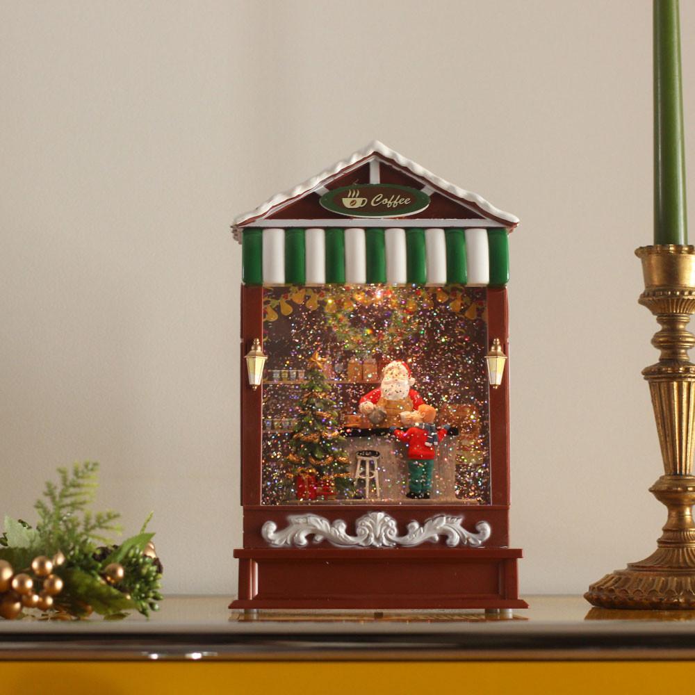 크리스마스장식 스노우 워터볼 산타 케이크샵 커피샵 오르골 무드등 선물