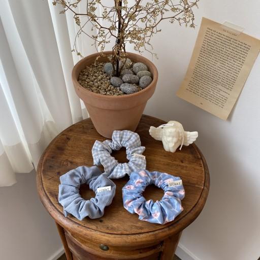 💙데이 블루 무드 곱창 스크런치💙