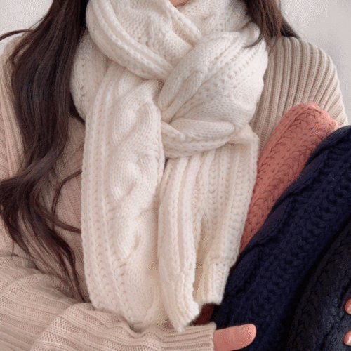 [무배] 따뜻 포근 니트 목도리 머플러