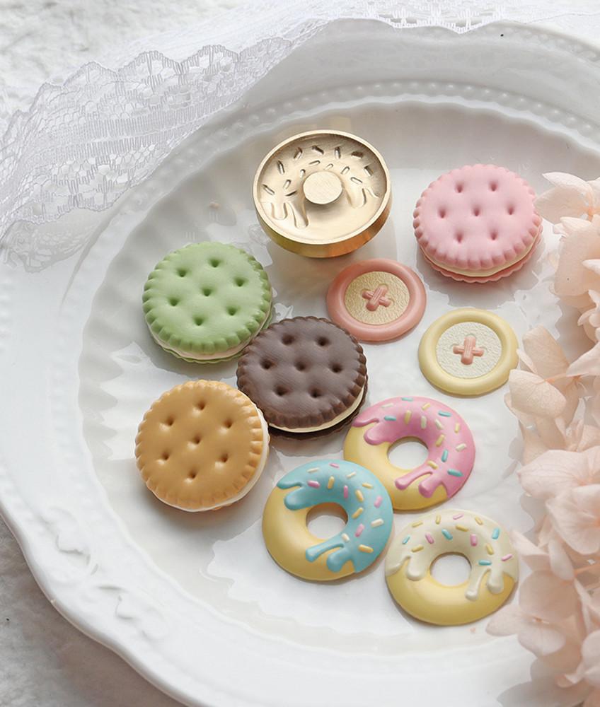 크랩서플라이 입체 조각 vol11 동그라미 시리즈 3D 캐주얼 실링스탬프 실링왁스