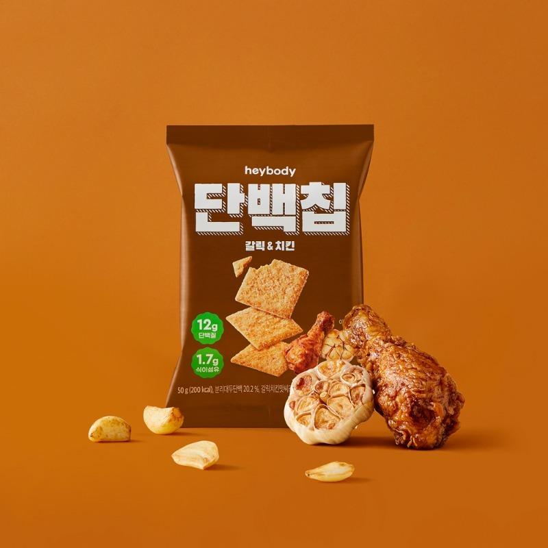 헤이바디 단백칩 갈릭&치킨 1개