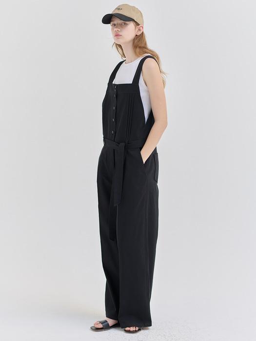 25N summer cotton overall pants [BK]