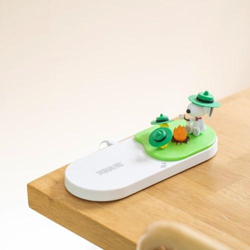 [보프렌즈] 스누피 무선 충전 무드등 (무선충전 기능에 은은한 무드