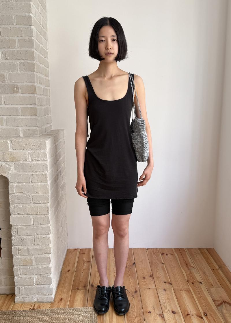 TWO-WAY STRAP DRESS IN BLACK