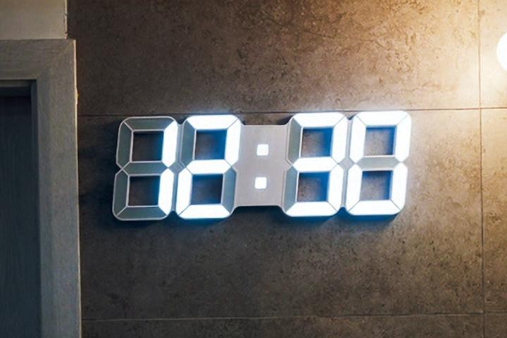LED 대형 디지털벽걸이시계 리모컨포함