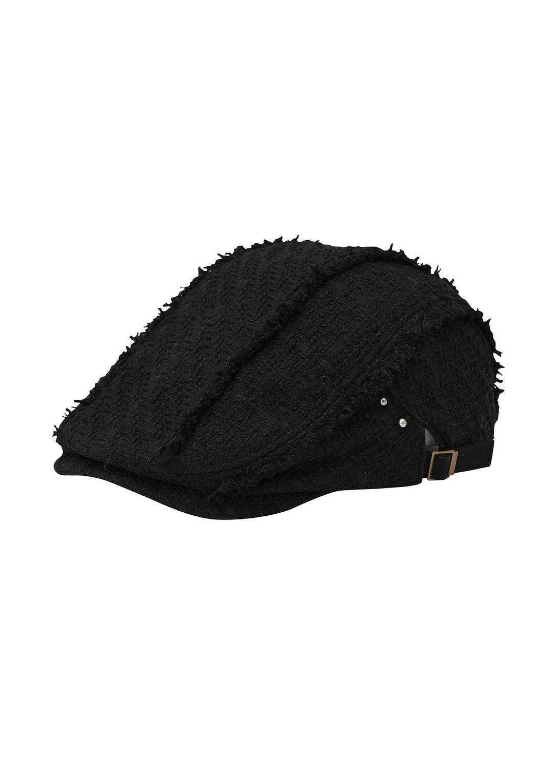 TWEED HUNTING CAP, BLACK
