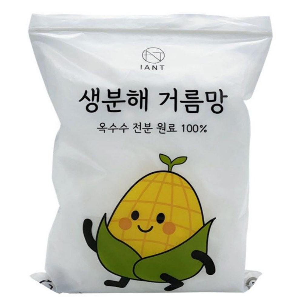 (촘촘) 생분해 싱크대 거름망 음식물 쓰레기 자연 분해 음쓰망 60매