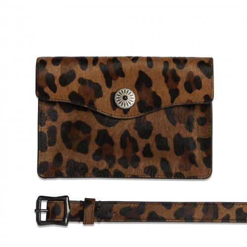 DV.LOT 686 Belt pouch / Leopard Hair on hide