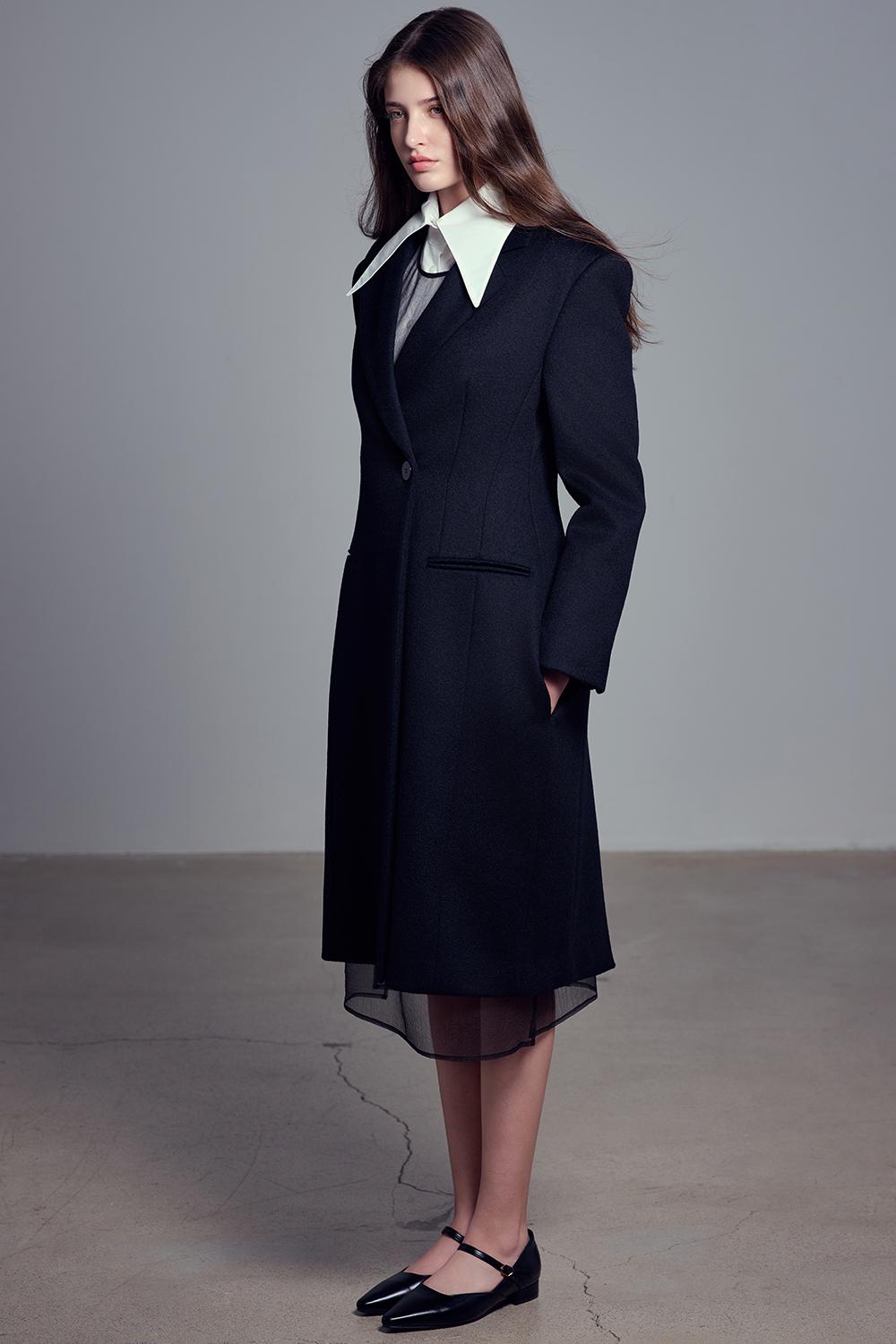 Le Demure See-through Layered Dress_Black