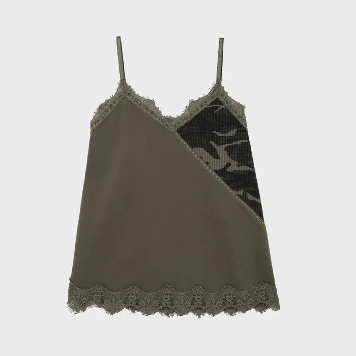 Cotton Lace Slip (Camo)