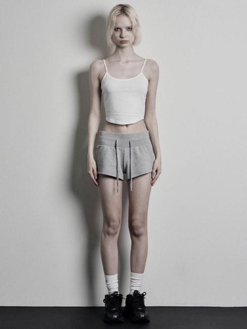 BASIC SWEAT SHORTS, GRAY