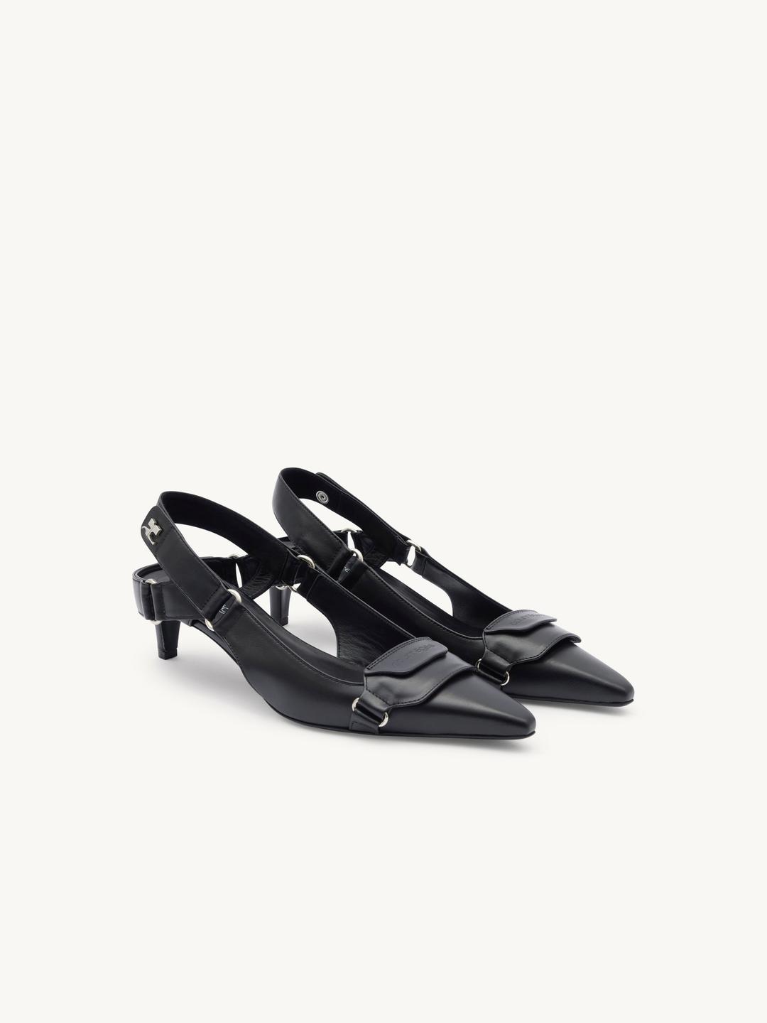 LEATHER RACER SLINGBACK